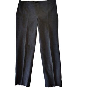 Talbots Chatham Ankle Gray Stretch Knit Zip Side Back Pockets Size 6 Women's